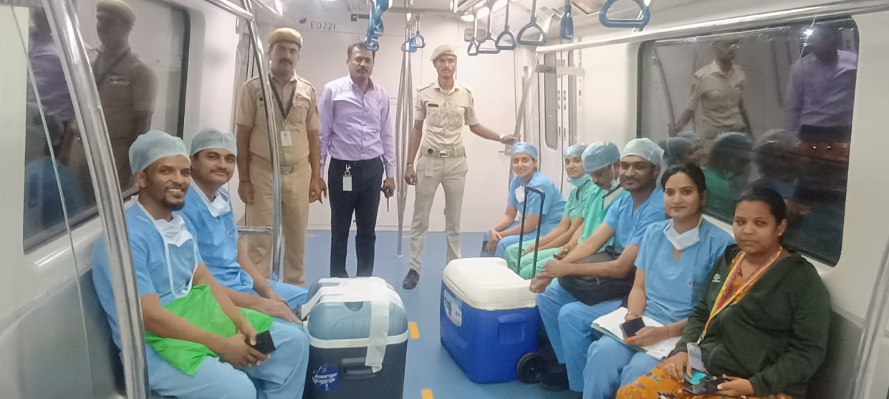 Namma Metro Enables Bengaluru’s First Organ Transport via Train, Second Such Operation in India