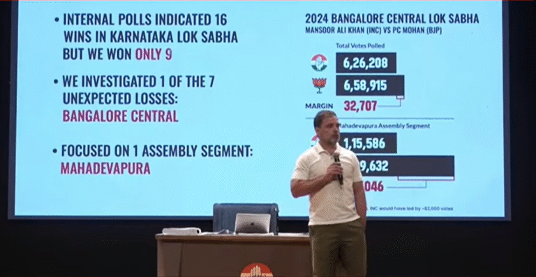 Karnataka Voter Fraud Battle Intensifies: BJP Counters Rahul Gandhi with Records Targeting CM Siddaramaiah’s Constituency