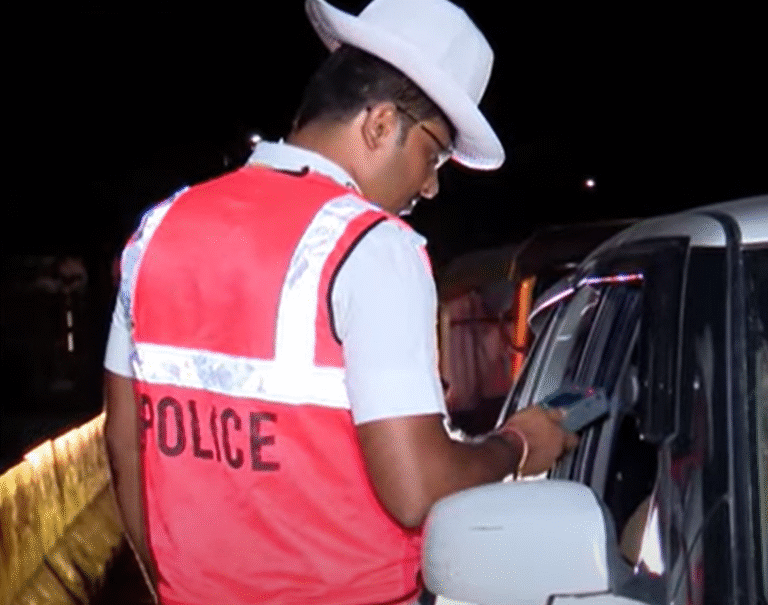 Drink and drive testing machine