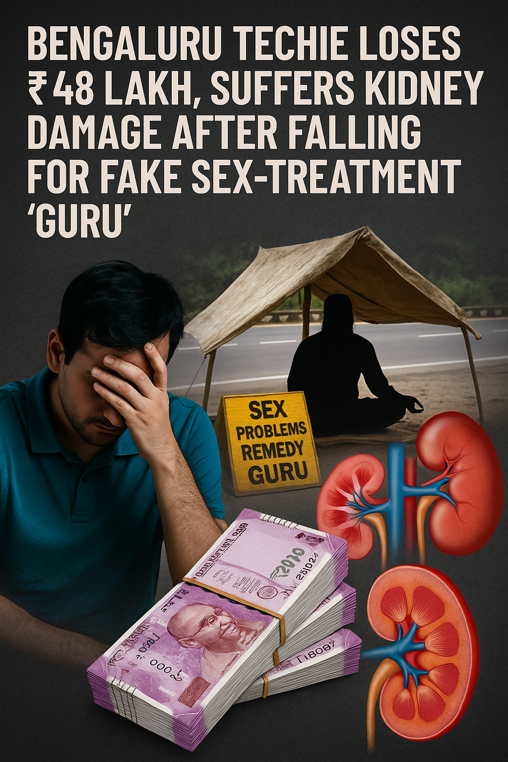Bengaluru Techie Loses ₹48 Lakh, Suffers Kidney Damage After Falling for Fake Sex-Treatment ‘Guru’