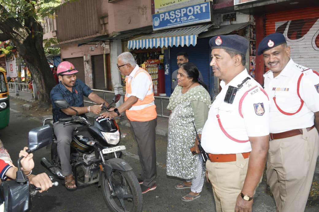 Bengaluru MLA Suresh Kumar Hits the Streets in Traffic Police Role, Leads Road Safety Awareness Drive in Bengaluru