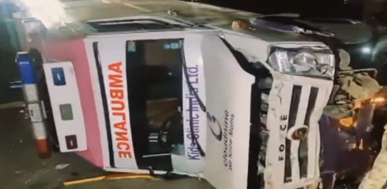 Shantinagar Horror Crash: Overspeeding Cloudnine Ambulance Rams Bikes, Two Killed Instantly in Bengaluru