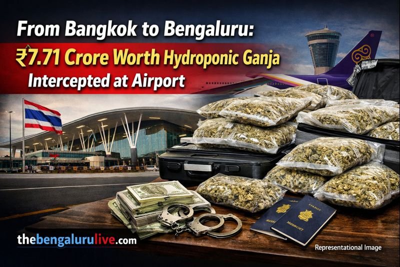 From Bangkok to Bengaluru: ₹7.71 Crore Worth Hydroponic Ganja Intercepted at Airport
