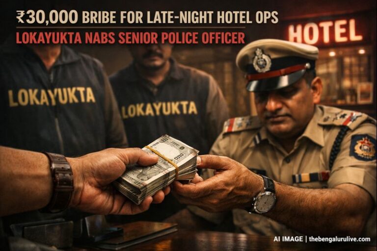₹30,000 Bribe for Late-Night Hotel Ops: Lokayukta Nabs Senior Police Officer
