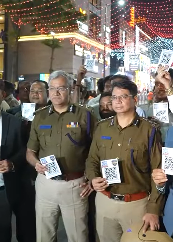 Bengaluru Police on High Alert for New Year Celebrations, Commissioner Leads Ground Inspection