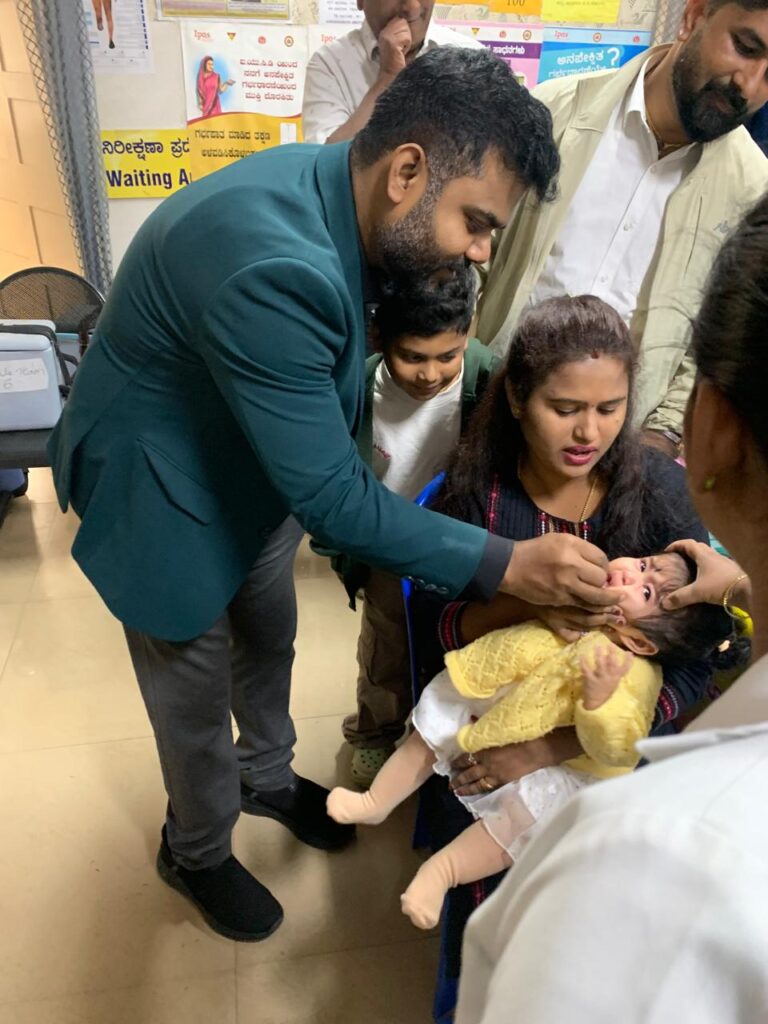 Pulse Polio Drive Launched in Bengaluru North: Commissioner Administers Drops to Children