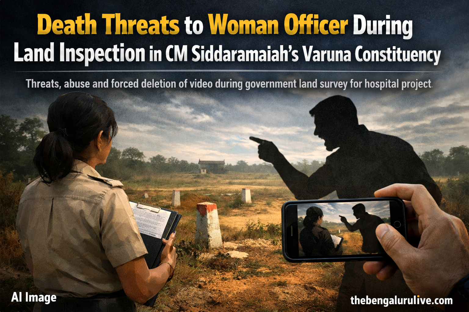 Woman Revenue Officer Threatened With Murder During Land Inspection in CM Siddaramaiah’s Varuna Constituency