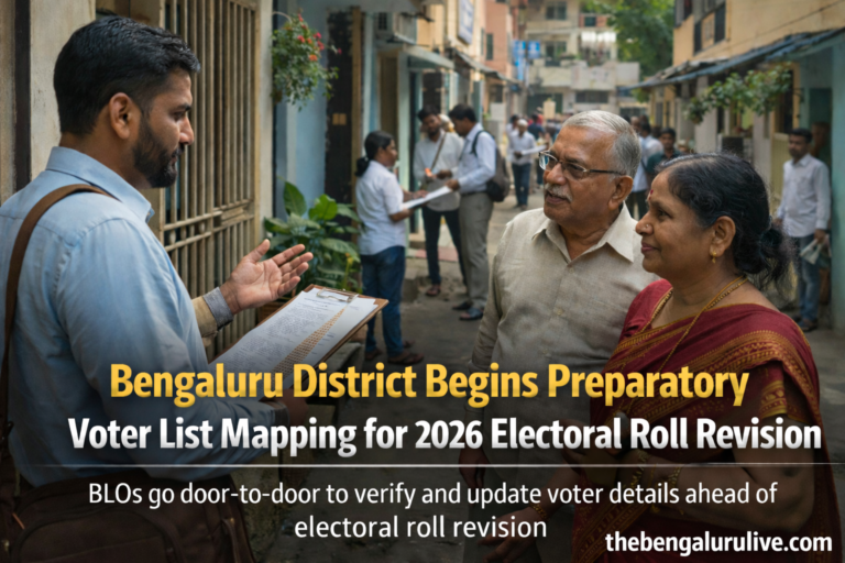 Bengaluru District Begins Preparatory Voter List Mapping for 2026 Electoral Roll Revision