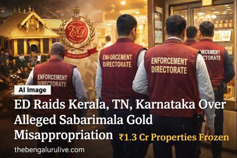 ED Raids Across Kerala, Tamil Nadu, Karnataka in Sabarimala Gold Misappropriation Case; ₹1.3 Crore Assets Frozen