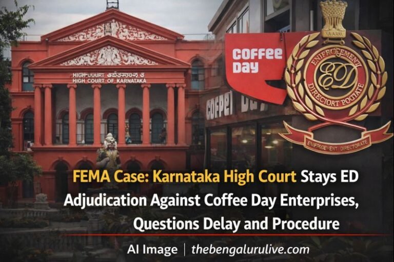 FEMA Case: Karnataka High Court Stays ED Adjudication Against Coffee Day Enterprises, Questions Delay and Procedure