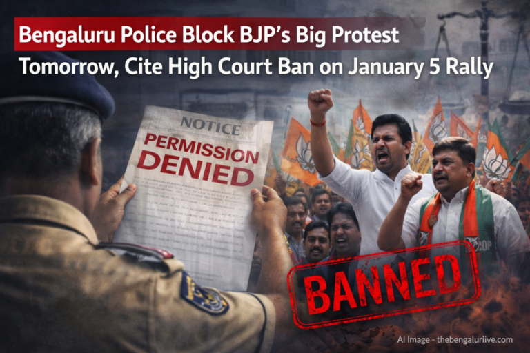 Bengaluru Police Deny BJP Protest Permission for January 5, But Party Vows to Go Ahead