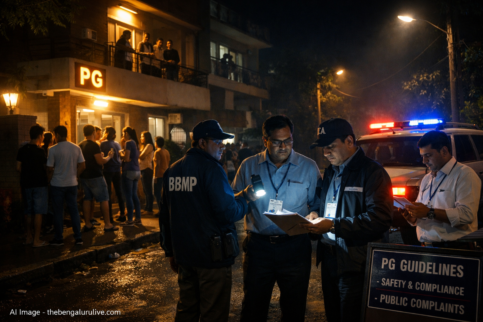 Late-Night PG Nuisance Triggers Civic Action: Bengaluru Central City Corporation Orders Crackdown on Illegal PGs