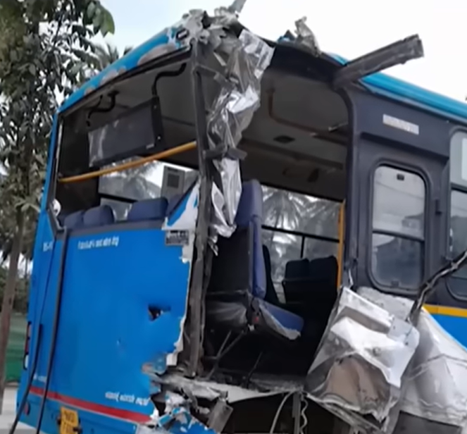 BMTC Bus Reverses Onto Railway Track, Hit by Train; No Passengers Onboard