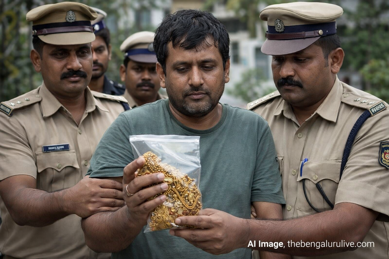 Photographer Arrested for Stealing 348g Gold Worth ₹55 Lakh from House in Whitefield While Searching for Rental