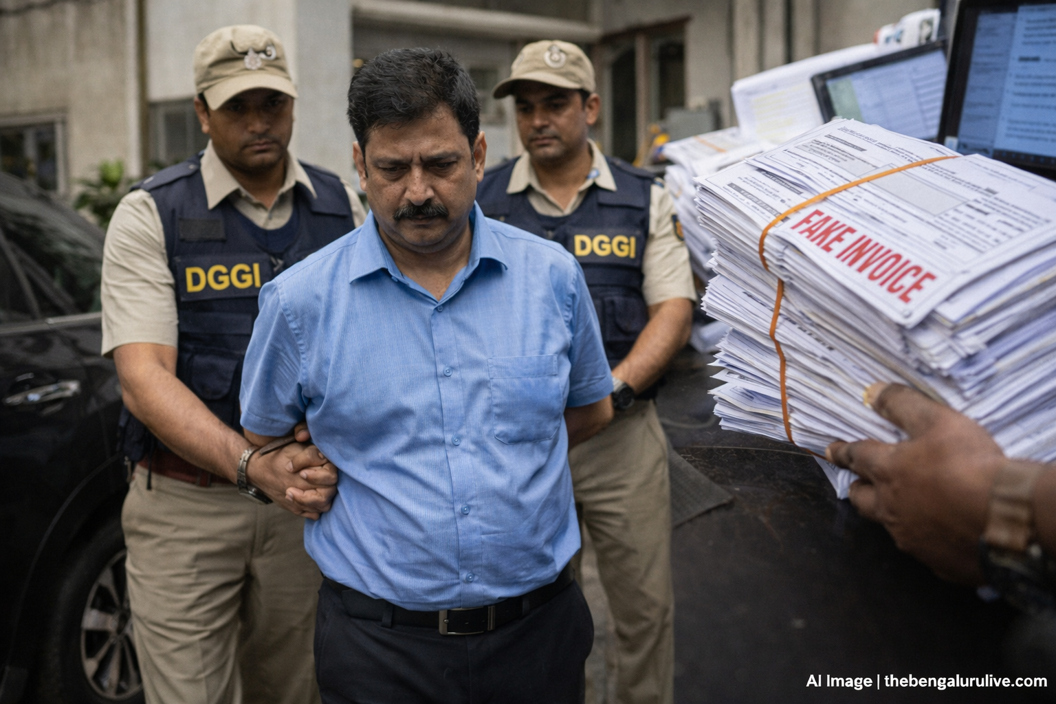 DGGI Belagavi Unearths ₹593 Crore Fake Invoice Racket; GST Practitioner Arrested in Bengaluru