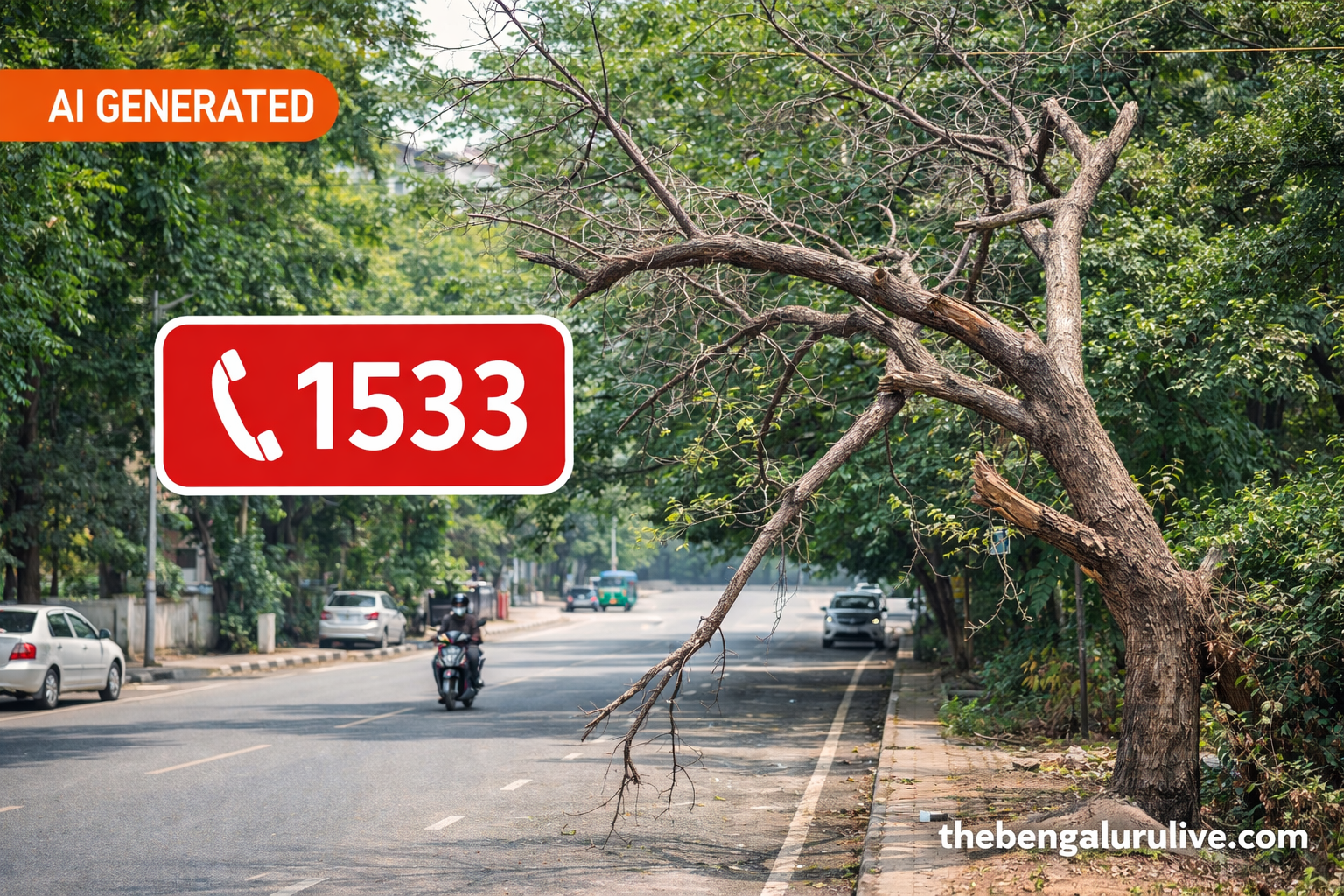 Dangerous Dry Trees in Bengaluru? Call 1533 — Central City Corporation Issues Public Alert