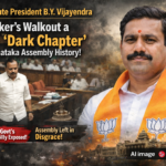 BJP Leader B Y Vijayendra Criticizes Congress Government After Assembly Speaker Walks Out