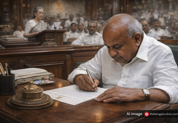 Former Prime Minister H.D. Deve Gowda Urges Sonia Gandhi to Address Disruptive Behavior in Parliament