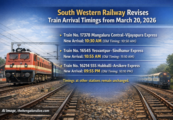 Travel Alert! 3 Trains to Reach Earlier as South Western Railway Revises Timings from March 20