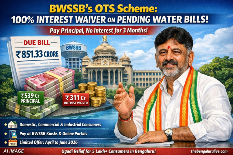 Ugadi Gift for Bengaluru! Govt Waives Interest on Water Bill Dues