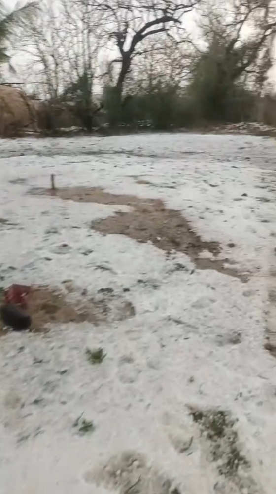 Karnataka Looks Like ‘Kashmir’ After Massive Hailstorm Hits Several Districts