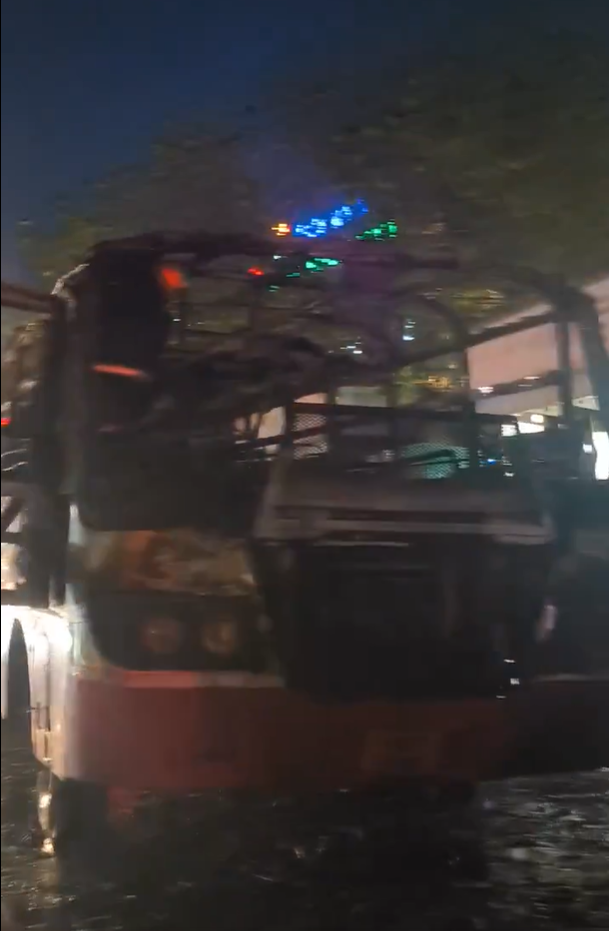 KSRTC Bus Catches Fire in Bengaluru, No Injuries Reported