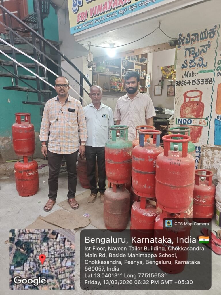 Bengaluru Authorities Seize 254 Illegal Cooking Gas Cylinders