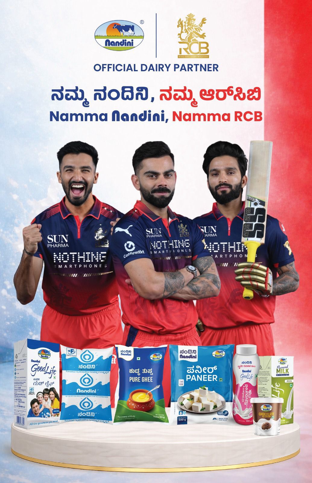 Nandini Partners with RCB as Official Dairy Partner for IPL 2026