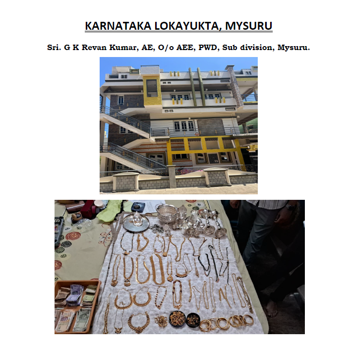 Lokayukta Mega Raids Across Karnataka: ₹36.92 Crore Assets Unearthed in DA Cases Against 8 Officials