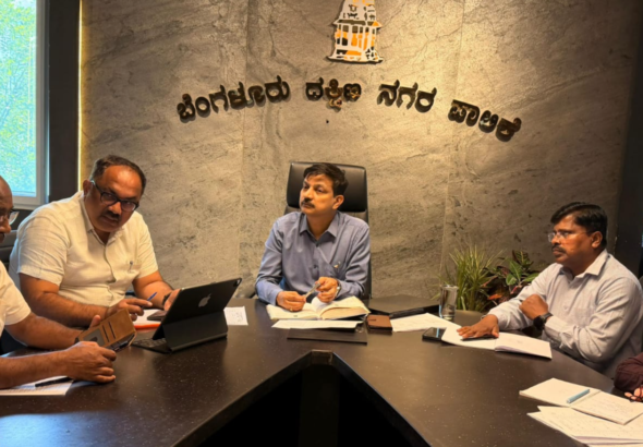 Bengaluru South Municipal Commissioner and Chairman of the Disaster Management Authority, K.N. Ramesh, held a detailed video interaction with Resident Welfare Association (RWA) representatives to review flood preparedness and mitigation measures.