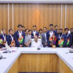 CM Siddaramaiah Felicitates Khelo India Tribal Games Medal Winners at Kaveri Residence