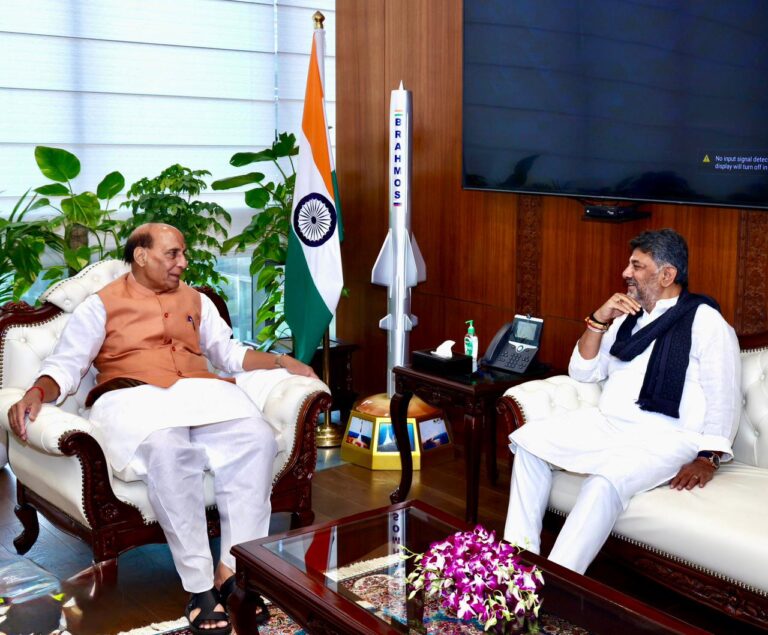 DK Shivakumar Raises Bengaluru Airport Height Curbs with Rajnath Singh; Karnataka Flags HAL Restrictions as Growth Roadblock