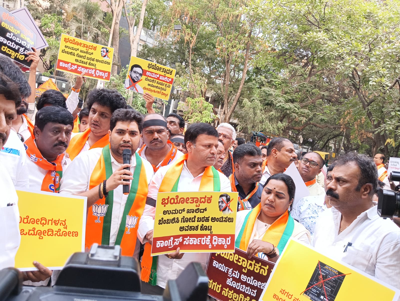 Umar Khalid Event Sparks Political Row in Bengaluru, BJP Protests Against Seminar
