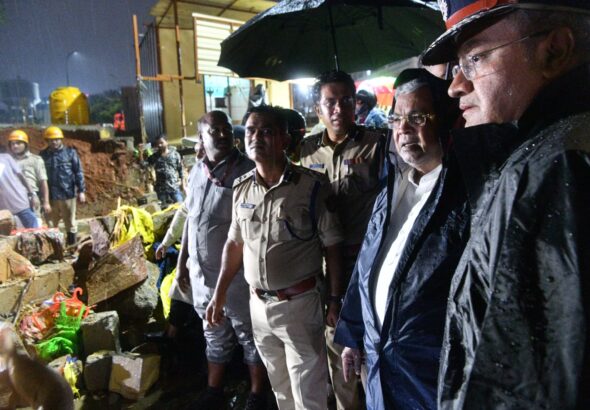 7 Killed in Wall Collapse Near Bowring Hospital After Sudden Rain; CM Siddaramaiah Announces ₹5 Lakh Compensation