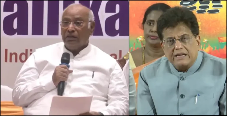 Piyush Goyal Slams Kharge’s “Terrorist” Remark on PM Modi, Calls It “Low-Level Politics”