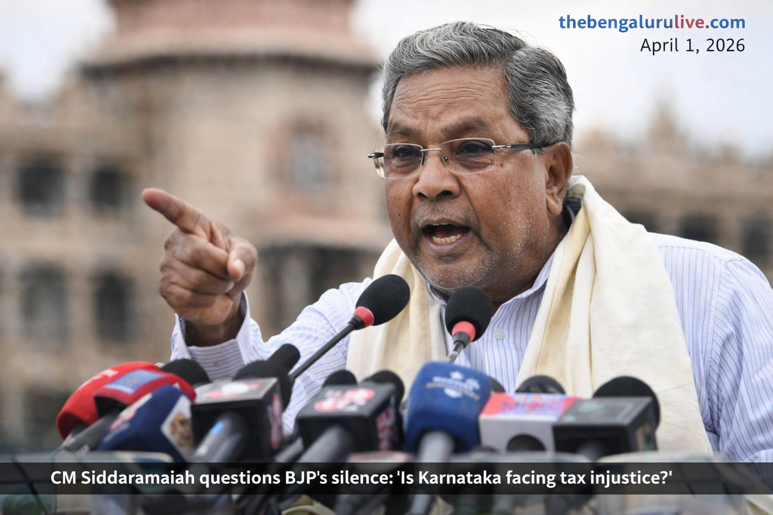 “Is Karnataka Facing Tax Injustice?” CM Siddaramaiah Targets Centre, Questions BJP Silence