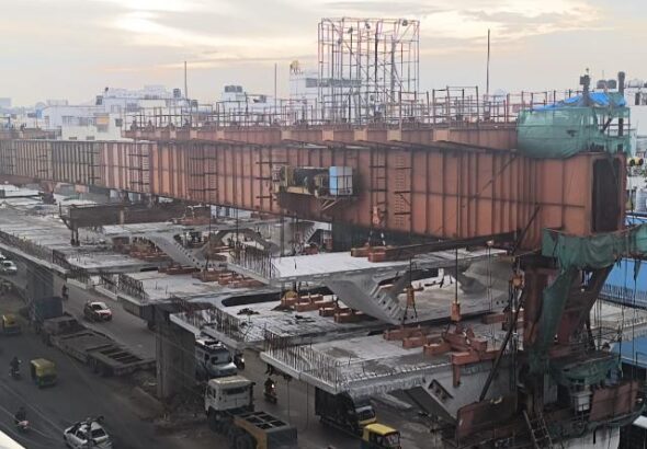 Ejipura–Kendriya Sadan Flyover Works Gain Momentum, Opening Likely This Year