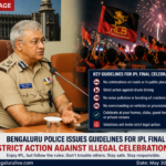 Bengaluru Police Warn Against Illegal RCB IPL Final Celebrations on Roads, Announces Strict Action