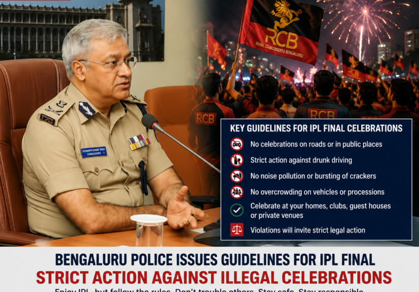 Bengaluru Police Warn Against Illegal RCB IPL Final Celebrations on Roads, Announces Strict Action