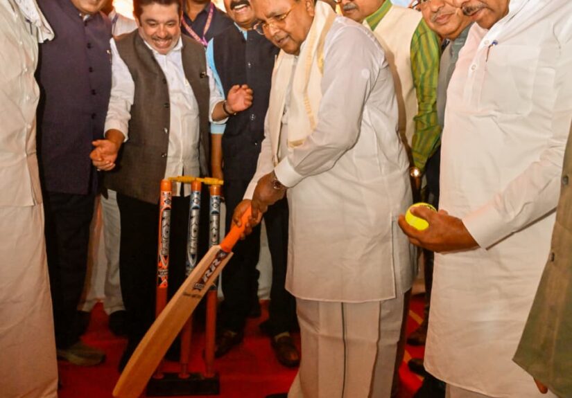 CM Siddaramaiah Lays Foundation Stone for International Cricket Stadium at Suryanagar