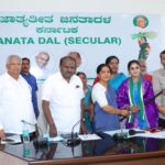 Former TV Anchor and Bigg Boss Contestant Jahnavi Joins JD(S) in Bengaluru