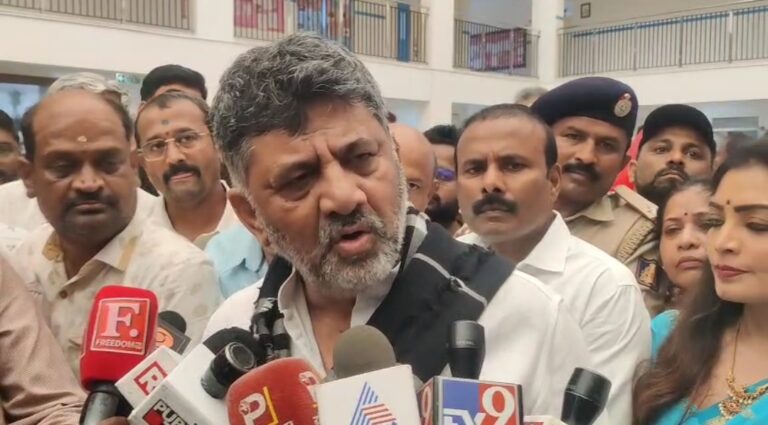 DK Shivakumar Hits Back at HD Kumaraswamy, Accuses His Family of Building Wealth Through Real Estate Deals