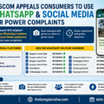 BESCOM Urges Consumers to Use WhatsApp, Social Media for Faster Power Complaint Registration