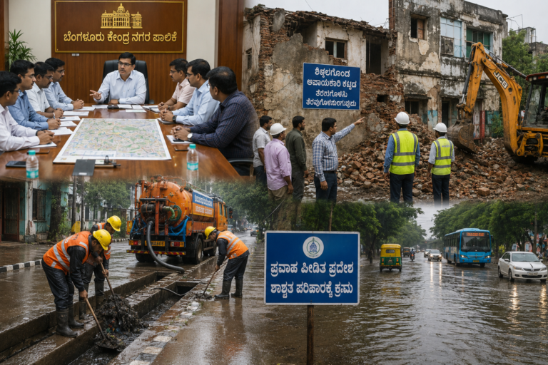 Bengaluru Central City Corporation Orders Survey and Removal of Dilapidated Buildings, Compound Walls Ahead of Monsoon