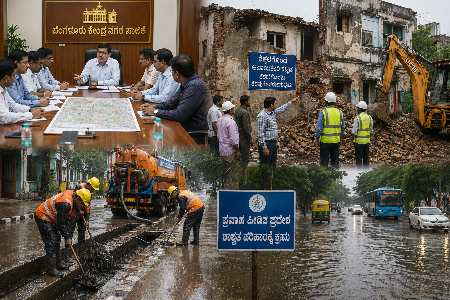 Bengaluru Central City Corporation Orders Survey and Removal of Dilapidated Buildings, Compound Walls Ahead of Monsoon