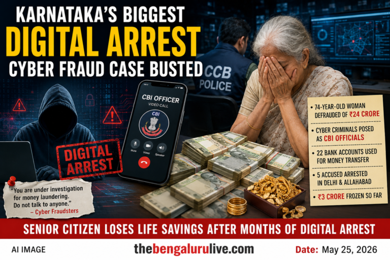 Bengaluru Woman Loses ₹24 Crore in Karnataka’s Biggest ‘Digital Arrest’ Cyber Fraud Case