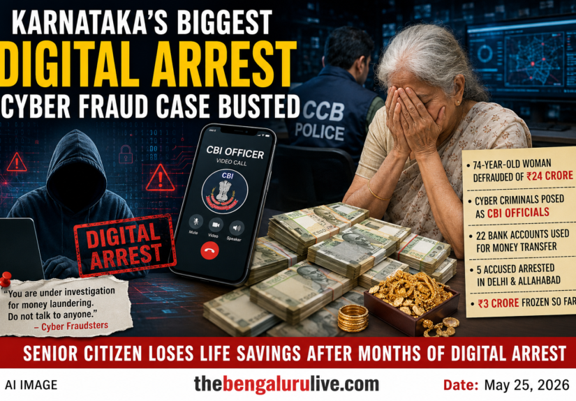 Bengaluru Woman Loses ₹24 Crore in Karnataka’s Biggest ‘Digital Arrest’ Cyber Fraud Case