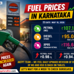 Petrol at ₹107.12, Diesel at ₹95.04 in Karnataka as Fuel Prices Rise Again; Traders Fear Daily Hike Cycle Returning