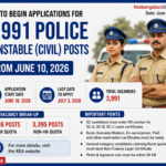 KEA to Begin Applications for 3,991 Police Constable (Civil) Posts from June 10; Candidates Advised to Keep Certificates Ready
