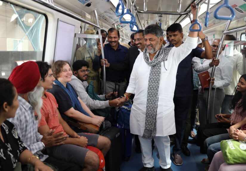 Metro Ride, Selfies and a Message to Bengaluru: CM DK Shivakumar Travels Like a Common Citizen to Meet His People